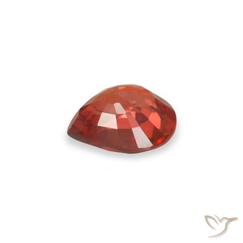 Sapphire Gemstone in 5 x 4 mm (calibrated) Size for Sale, Sapphire Stone in Bright Red Color