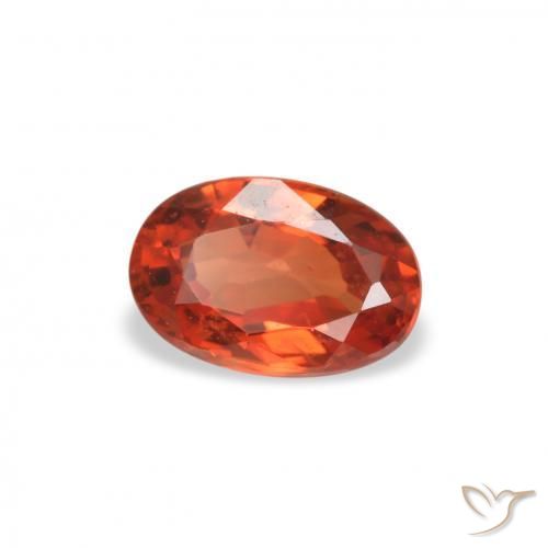 0.56 ct Red Sapphire Stone, Natural Sapphire in Oval Facet Shape for Sale
