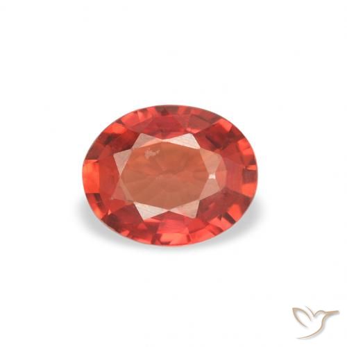 0.33ct Natural Intense Red Sapphire, Oval, VVS