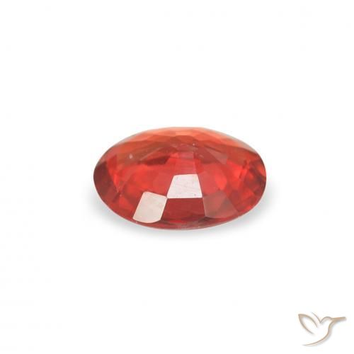 Sapphire Gemstone in 5 x 4 mm (calibrated) Size for Sale, Sapphire Stone in Intense Red Color