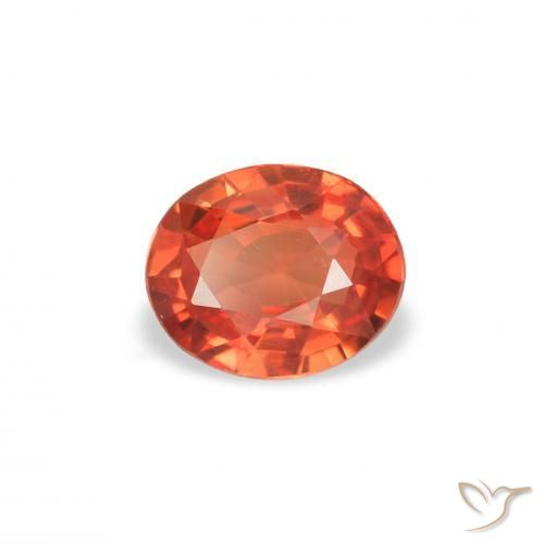 0.33 ct Red Sapphire Stone, Natural Sapphire in Oval Facet Shape for Sale