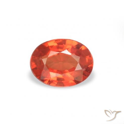 0.37ct Natural Bright Crimson Red Sapphire, Oval, VS
