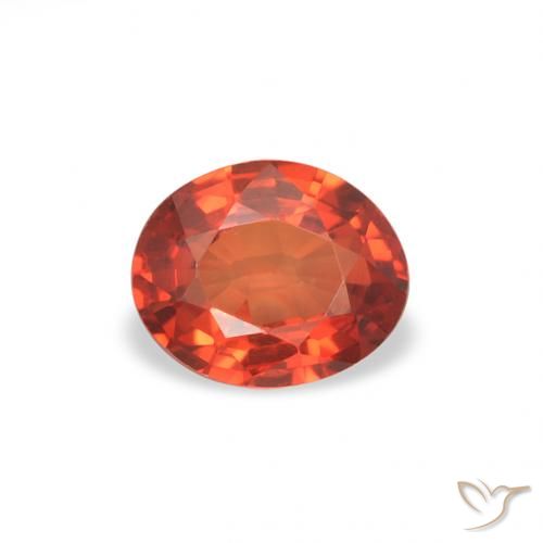 0.41ct Natural Bright Crimson Red Sapphire, Oval, VS