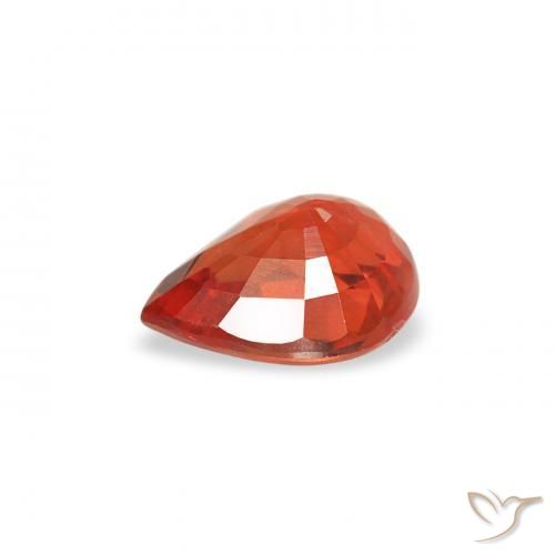 Sapphire Gemstone in 5.2 x 4.1 mm Size for Sale, Sapphire Stone in Intense Red Color
