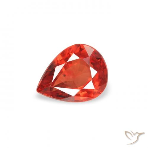 0.38ct Natural Intense Red Sapphire, Pear Shape, VS