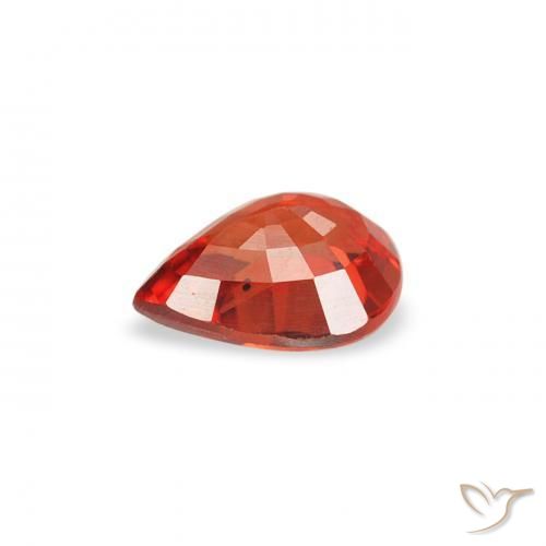Sapphire Gemstone in 5 x 4 mm (calibrated) Size for Sale, Sapphire Stone in Intense Red Color