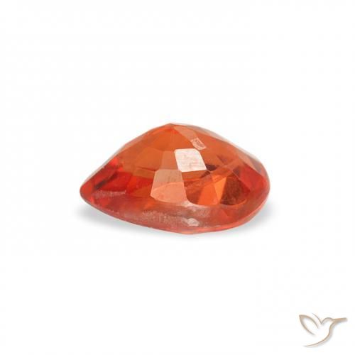 Sapphire Gemstone in 6 x 4 mm (calibrated) Size for Sale, Sapphire Stone in Fire Orange Color