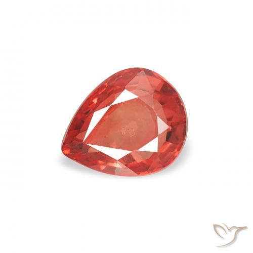 0.49ct Natural Intense Red Sapphire, Pear Shape, VS