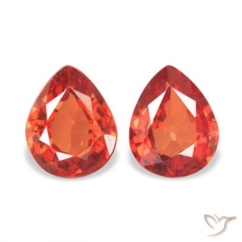 0.67ctw Natural Intense Red Sapphire, Pear Shape, VS