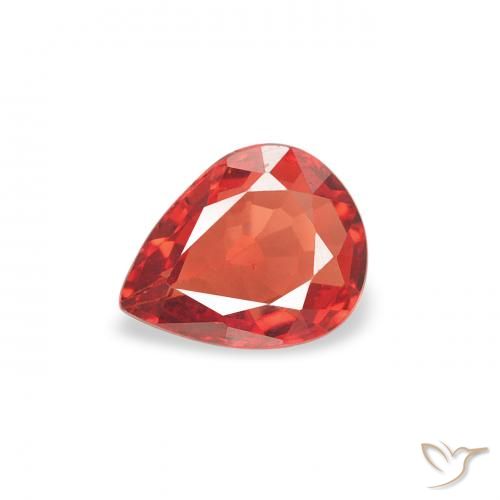 0.37ct Natural Medium Red Sapphire, Pear Shape, VS
