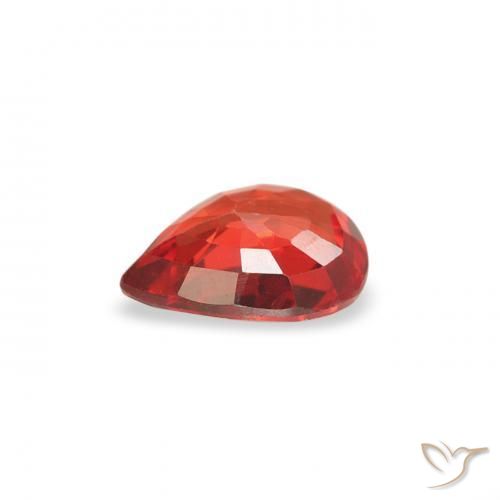 Sapphire Gemstone in 5.2 x 4.1 mm Size for Sale, Sapphire Stone in Medium Red Color