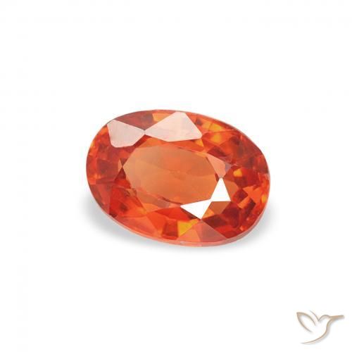 0.55 ct Red Sapphire Stone, Natural Sapphire in Oval Facet Shape for Sale
