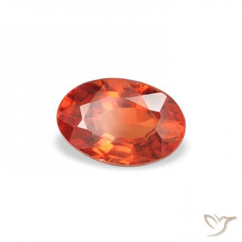 0.62 ct Red Sapphire Stone, Natural Sapphire in Oval Facet Shape for Sale