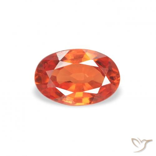 0.61ct Natural Bright Crimson Red Sapphire, Oval, VS