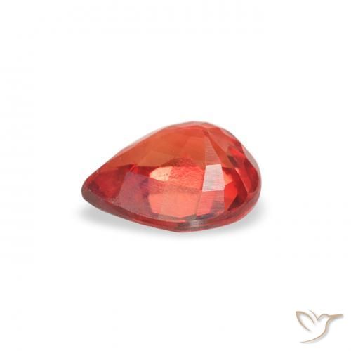 Sapphire Gemstone in 5.2 x 4.2 mm Size for Sale, Sapphire Stone in Intense Red Color