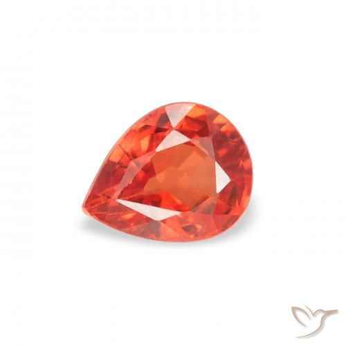 0.46ct Natural Intense Red Sapphire, Pear Shape, VS