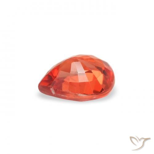 Sapphire Gemstone in 5 x 4 mm (calibrated) Size for Sale, Sapphire Stone in Intense Red Color