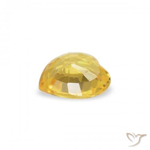 Sapphire Gemstone in 4.3 x 4.3 mm Size for Sale, Sapphire Stone in Tuscany Yellow Color