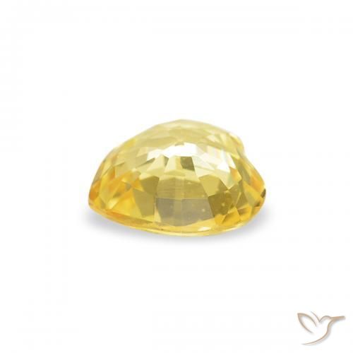 Sapphire Gemstone in 4.5 x 4.5 mm Size for Sale, Sapphire Stone in Tuscany Yellow Color