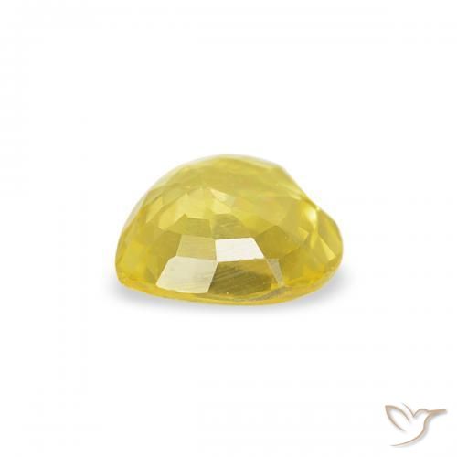Sapphire Gemstone in 4.6 x 4.5 mm Size for Sale, Sapphire Stone in Yellow Color