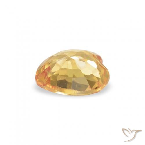 Sapphire Gemstone in 5 x 5 mm (calibrated) Size for Sale, Sapphire Stone in Golden Color