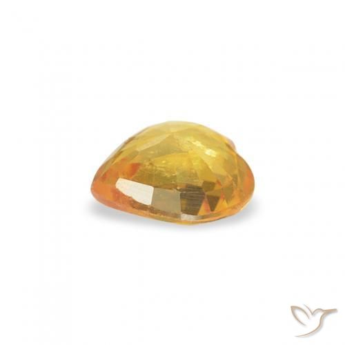 Sapphire Gemstone in 4.5 x 4.5 mm Size for Sale, Sapphire Stone in Golden Color