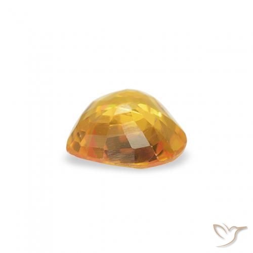 Sapphire Gemstone in 4.5 x 4.5 mm Size for Sale, Sapphire Stone in Golden Color