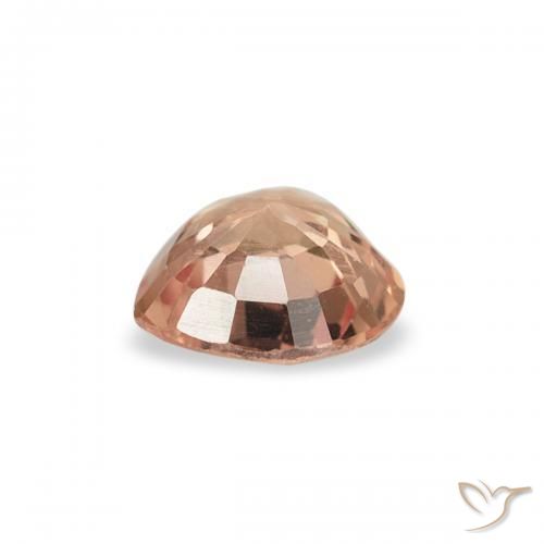 Sapphire Gemstone in 4.5 x 4.5 mm Size for Sale, Sapphire Stone in Cider Orange Color