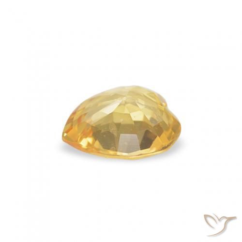 Sapphire Gemstone in 4.7 x 4.7 mm Size for Sale, Sapphire Stone in Gold Color