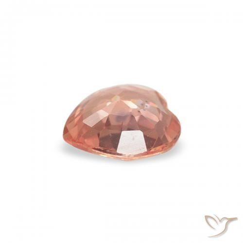 Sapphire Gemstone in 4.4 x 4.4 mm Size for Sale, Sapphire Stone in Reddish Orange Color
