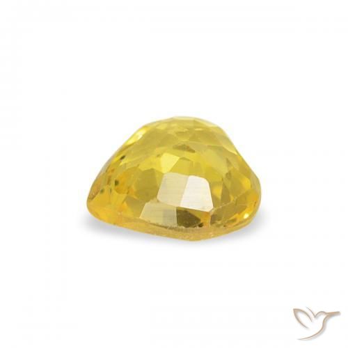 Sapphire Gemstone in 4.5 x 4.4 mm Size for Sale, Sapphire Stone in Yellow Color
