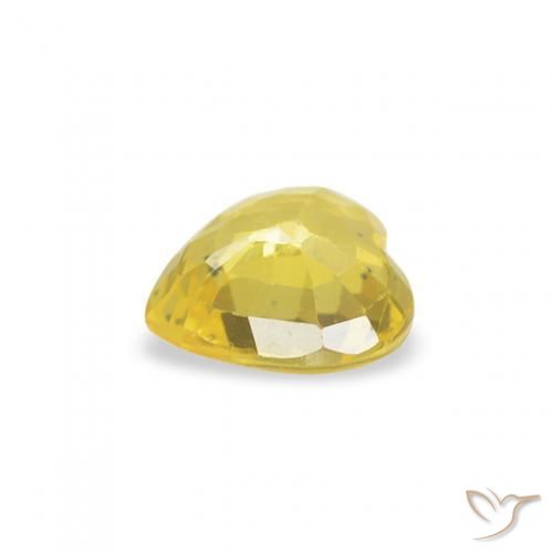 Sapphire Gemstone in 4.6 x 4.6 mm Size for Sale, Sapphire Stone in Tuscany Yellow Color