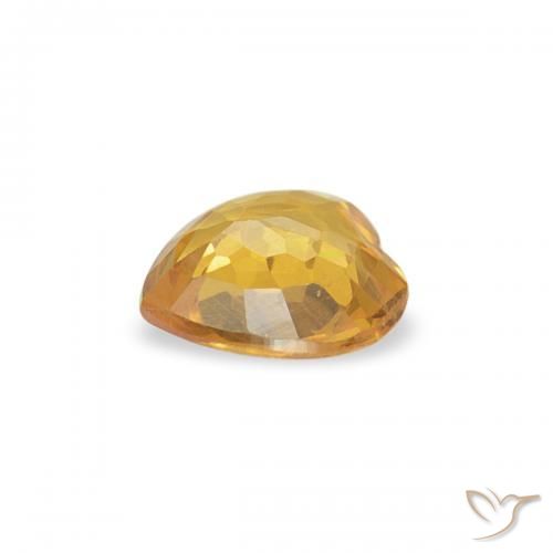Sapphire Gemstone in 4.5 x 4.5 mm Size for Sale, Sapphire Stone in Medium Light-Golden Color