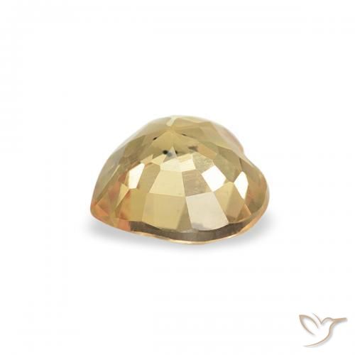 Sapphire Gemstone in 4.7 x 4.6 mm Size for Sale, Sapphire Stone in Golden Color