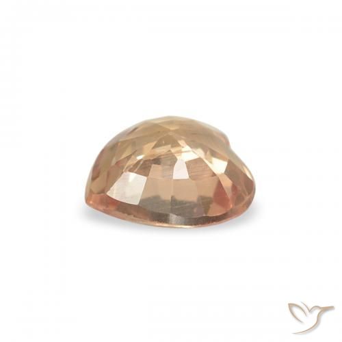 Sapphire Gemstone in 4.6 x 4.5 mm Size for Sale, Sapphire Stone in Cider Orange Color