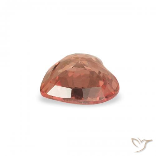 Sapphire Gemstone in 4.8 x 4.5 mm Size for Sale, Sapphire Stone in Medium Orange Color