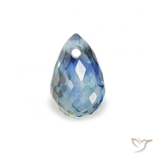 0.44ct Natural Teal Sapphire, Briolette, VS