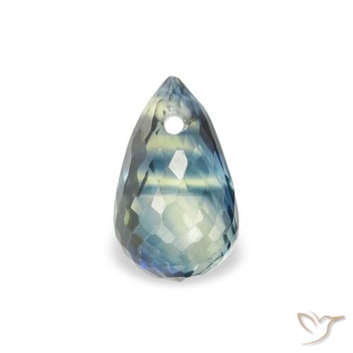 0.54ct Natural Teal Sapphire, Briolette, VS