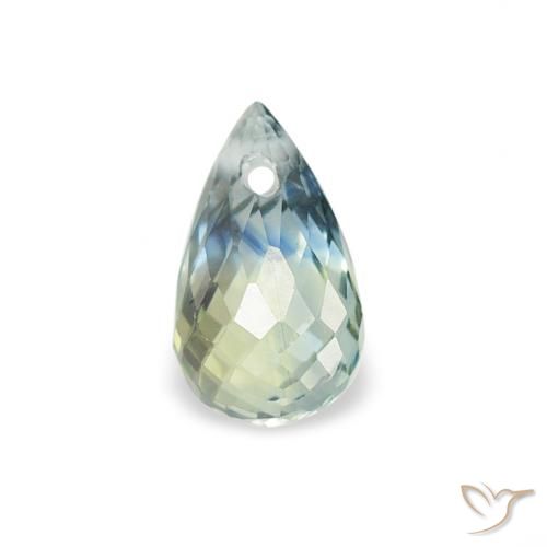 0.59ct Natural Teal Sapphire, Briolette, VS