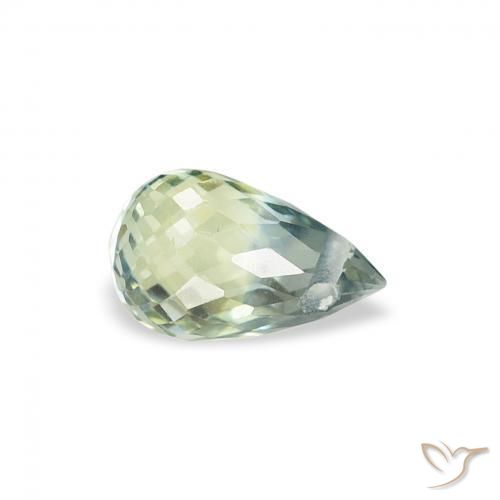 0.59 ct Blue Sapphire Stone, Natural Sapphire in Briolette with Hole Shape for Sale
