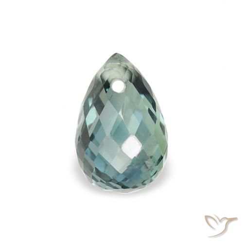 0.64ct Natural Teal Sapphire, Briolette, VS