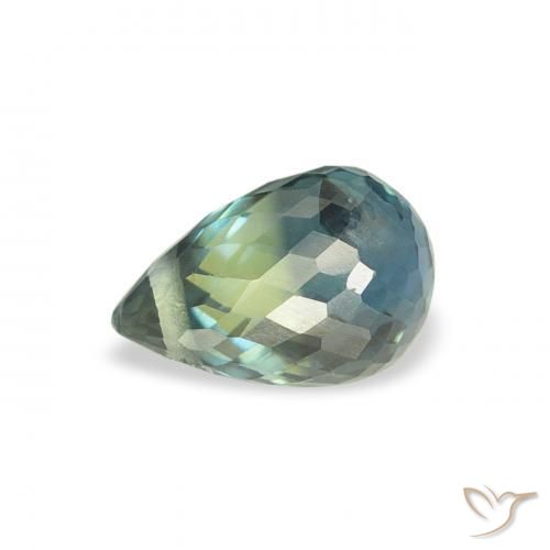Sapphire Gemstone in 6 x 4 mm (calibrated) Size for Sale, Sapphire Stone in Blue-Green Color