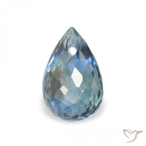 0.75ct Natural Teal Sapphire, Briolette, VS