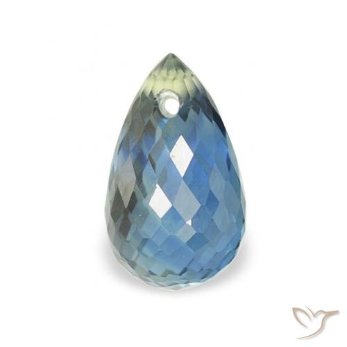 0.83ct Natural Teal Sapphire, Briolette, VS