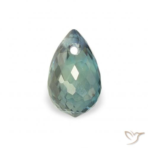 0.47ct Natural Teal Sapphire, Briolette, VS