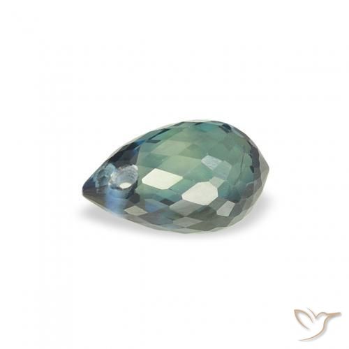 Sapphire Gemstone in 5.1 x 3.3 mm Size for Sale, Sapphire Stone in Teal Color