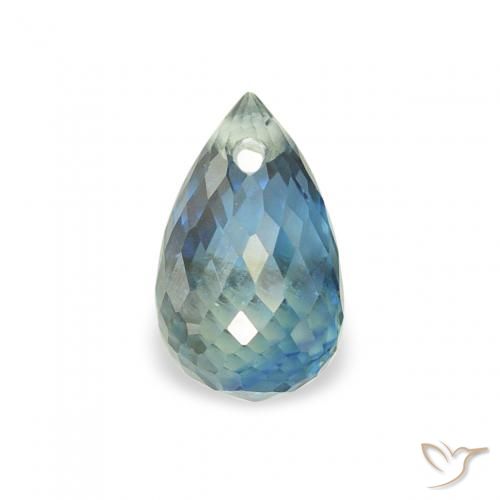 0.74ct Natural Teal Sapphire, Briolette, VS