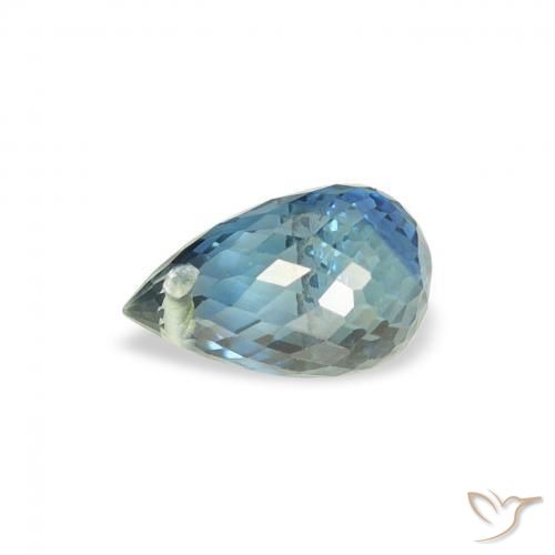 Sapphire Gemstone in 5.9 x 3.8 mm Size for Sale, Sapphire Stone in Teal Color