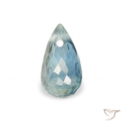 0.42ct Natural Teal Sapphire, Briolette, VS