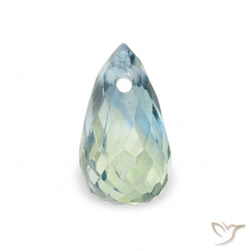 0.50ct Natural Teal Sapphire, Briolette, VS